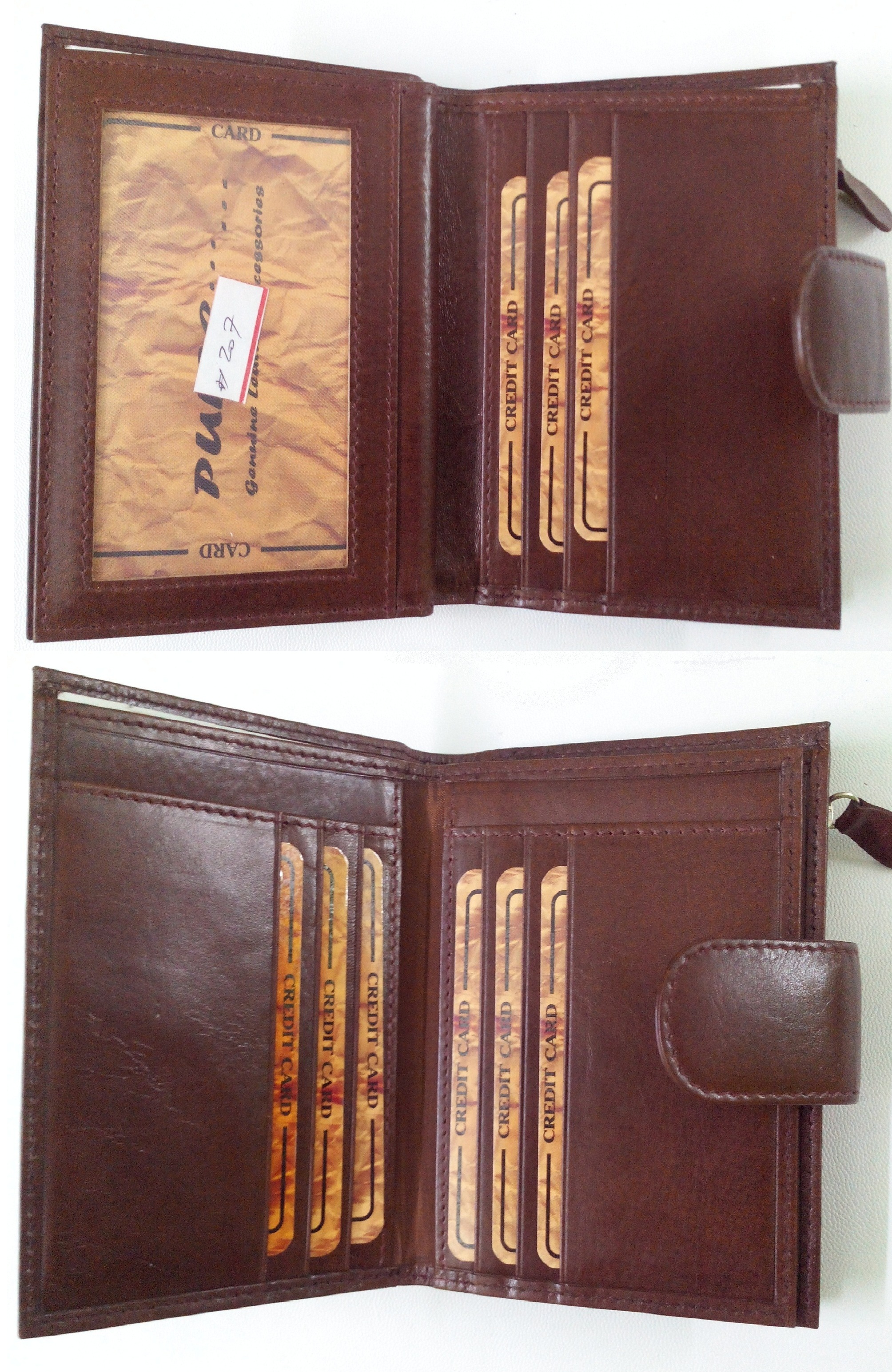 Brown Maxi Leather Wallets
