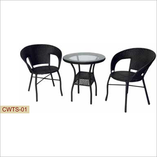 Wicker Tea Table Set - Premium Quality Wicker, Suitable for Indoor and Outdoor Use | Durable, Variety of Designs, Elegant Finish