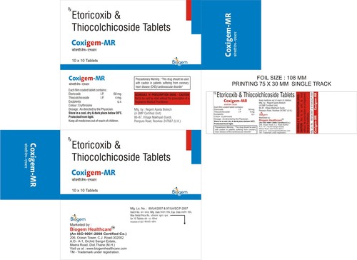 ETORICOXIB 60MG+THIOCOLCOSIDE 4 MG
