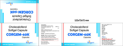 VITAMIN D3 60 K SOFTGEL CAPSULES