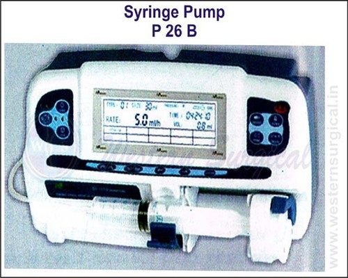 Syringe Pump - Semi-Automatic Medical Equipment | Motorized Mechanism for Controlled Fluid and Medication Delivery, Essential for Critical Care