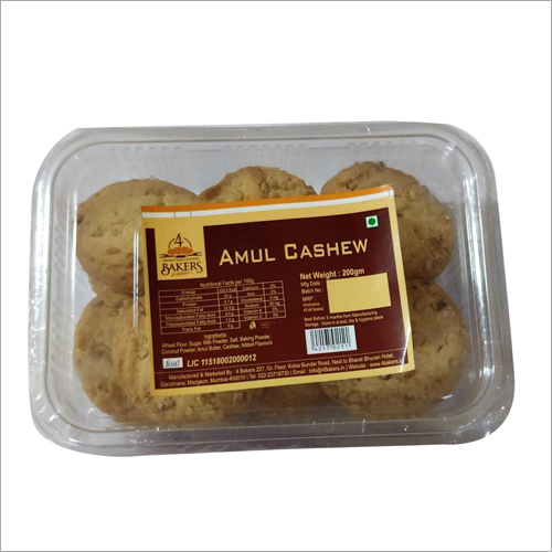 Amul Cashew Cookies - Crispy Texture, Salty Flavor | Family Pack Box Of Delicious Cashew-infused Cookies