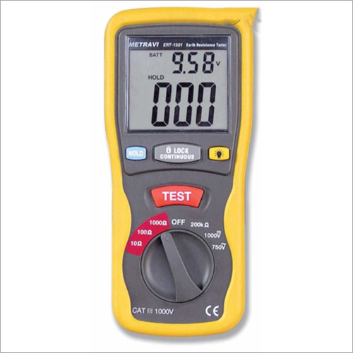 Digital Earth Tester - Plastic Build, Digital Display | User-Friendly Interface, High Performance, Precision Measurement