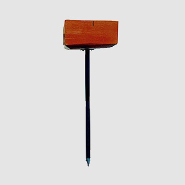 Cross Staff - Ms & Ss With Sliding Iron Rod, Orange & Black | Automatic Level Instrument For Laboratory & Industrial Survey Applications