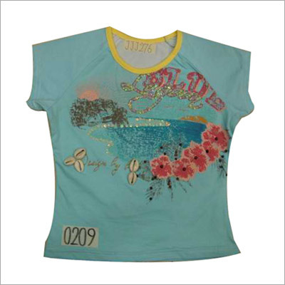 कढ़ाईदार लड़कियों की टी-शर्ट्स