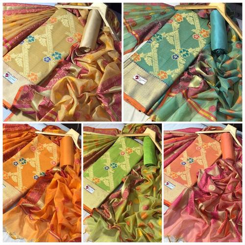 Banarasi Suit - 100% Pure Jacquard Fabric, 2.25 Mtr Top, 2.50 Mtr Smooth Cotton Bottom, Heavy Full Size Dupatta | Ethnic Wear for All Seasons, Customizable Size