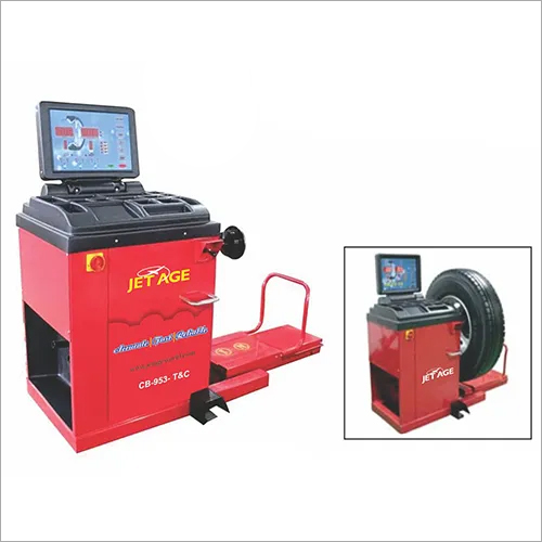 Computerized Wheel Balancer - 10-24" Rim Diameter Range, 115 x 83 x 128 cm Dimensions | 150 Kg Max Wheel Weight, 5 Balancing Modes, 150/100 RPM Dual Speed, High Precision 1g