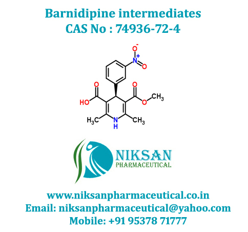 Barnidipine Intermediates - Drug Type: Medicine Raw Materials