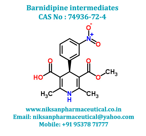 Barnidipine Intermediates - Drug Type: Medicine Raw Materials