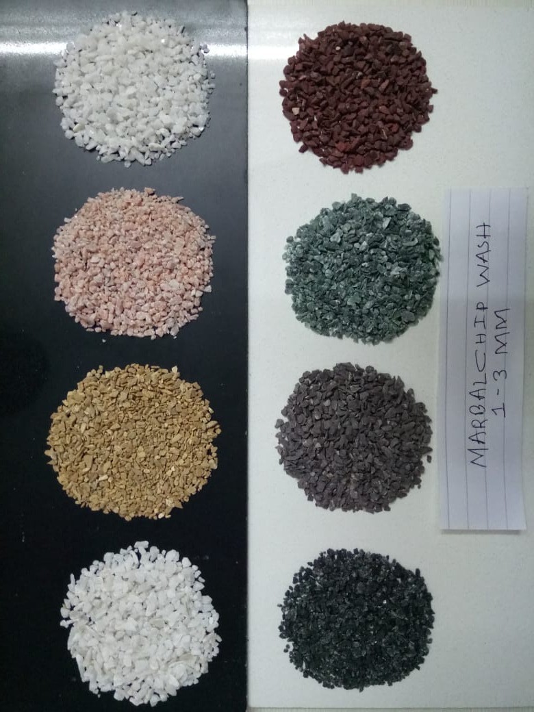 Natural Color Marble Crushed Stone Chips Bulk Supplier In Export Quality Water Wash Gravels Aggregate Marble And Granite Range - Artificial Stone Type: Solid Surface