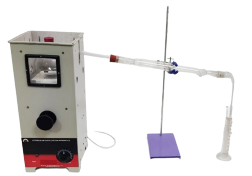 Apparatus For Distillation of Cut Back Bitumen - Power Coated/Chrome Plated, 220 Volt Usage, 1-Year Warranty | Compliance with ASTM D402, IS 1213, IP 27 Standards