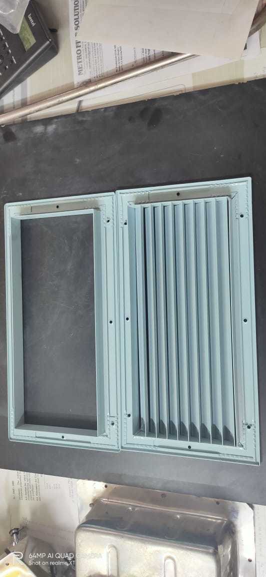 White Railway Ac Grill Arrangement
