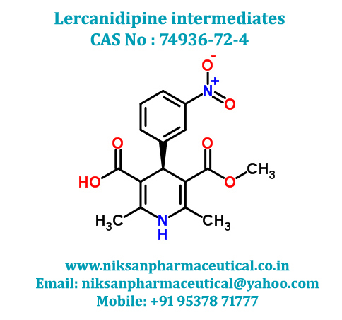 Lercanidipine Intermediate - Drug Type: Medicine Raw Materials