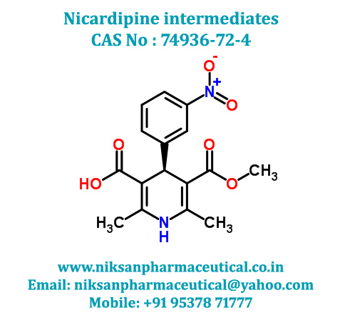 Nicardipine Intermediate - Drug Type: Medicine Raw Materials