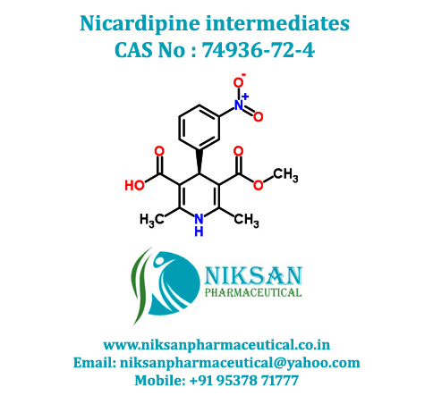 Nicardipine Intermediate - Drug Type: Medicine Raw Materials