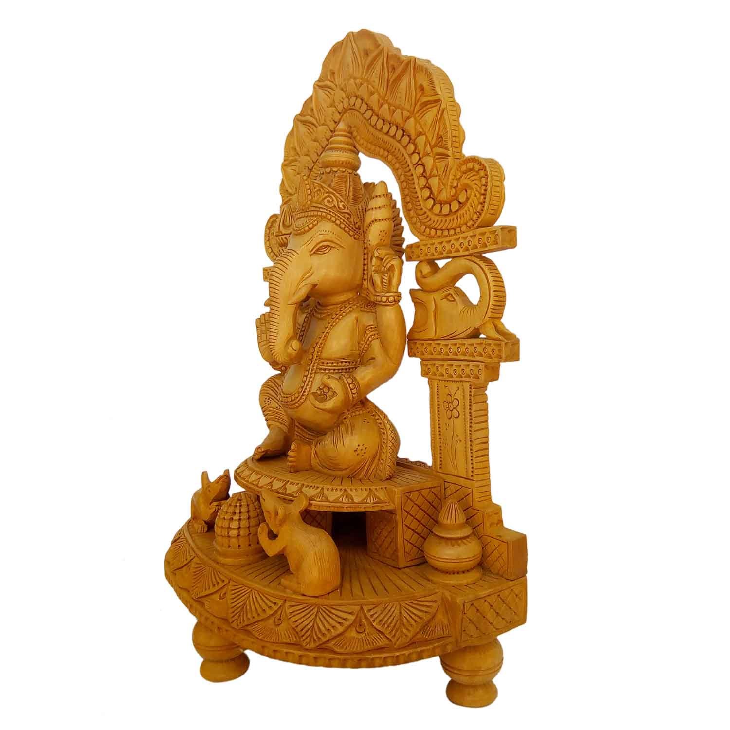 Wood Wooden Ganesh Meraw