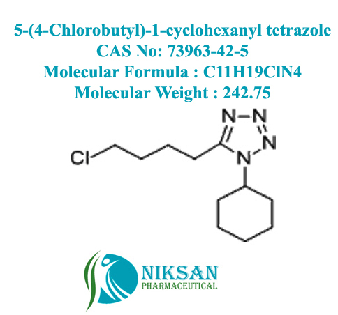 5-(4-chlorobutyl)-1-cyclohexanyl Tetrazole - Chemical Name: 5-(4-chlorobutyl)-1-cyclohexyl-1h-tetrazole