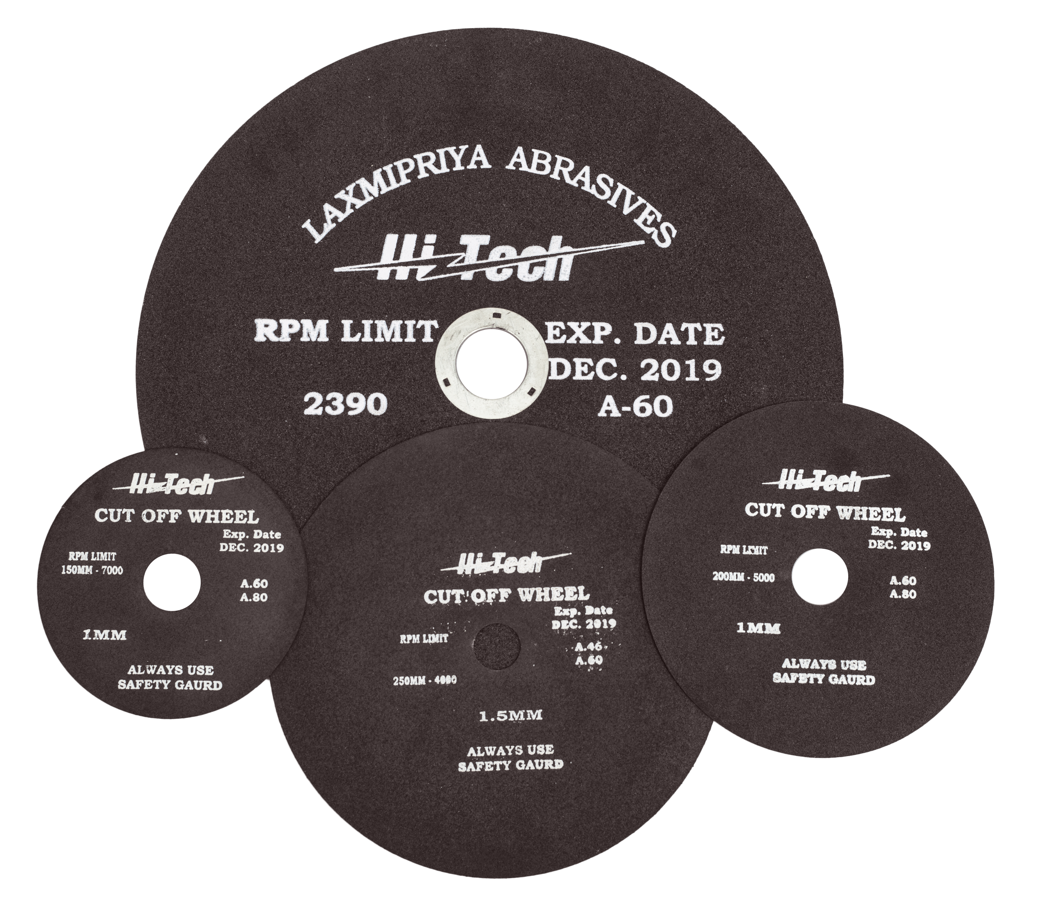 Plain Cutoff Wheels - Aluminium Oxide, 25 Mm To 500 Mm Size, Brown Color | Round Shape, Thickness 0.5 Mm To 10 Mm, Speed 7000 Rpm