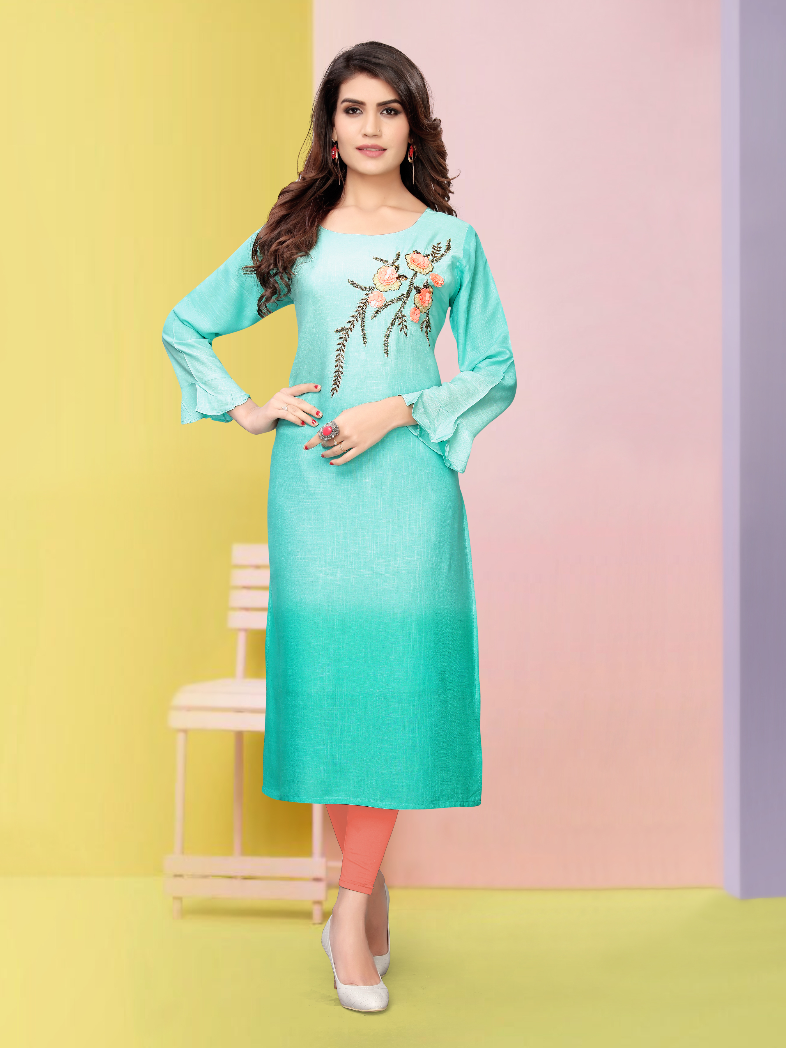 Navy Blue Kurti