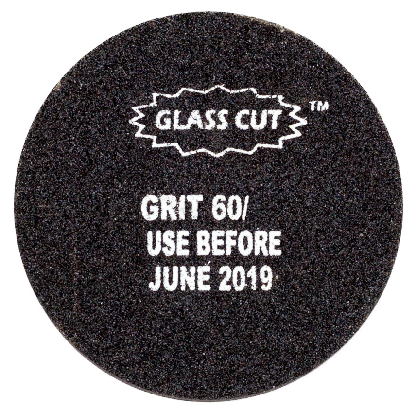 Hand Stone Abrasive - 100 Mm Round, Brown Silicon Carbide Grains With Grit Options 60 Or 120 | Ideal For Small Glass Shops And Industries