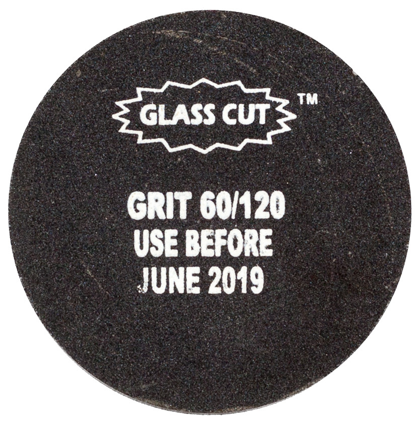 Hand Stone Abrasive - 100 Mm Round, Brown Silicon Carbide Grains With Grit Options 60 Or 120 | Ideal For Small Glass Shops And Industries