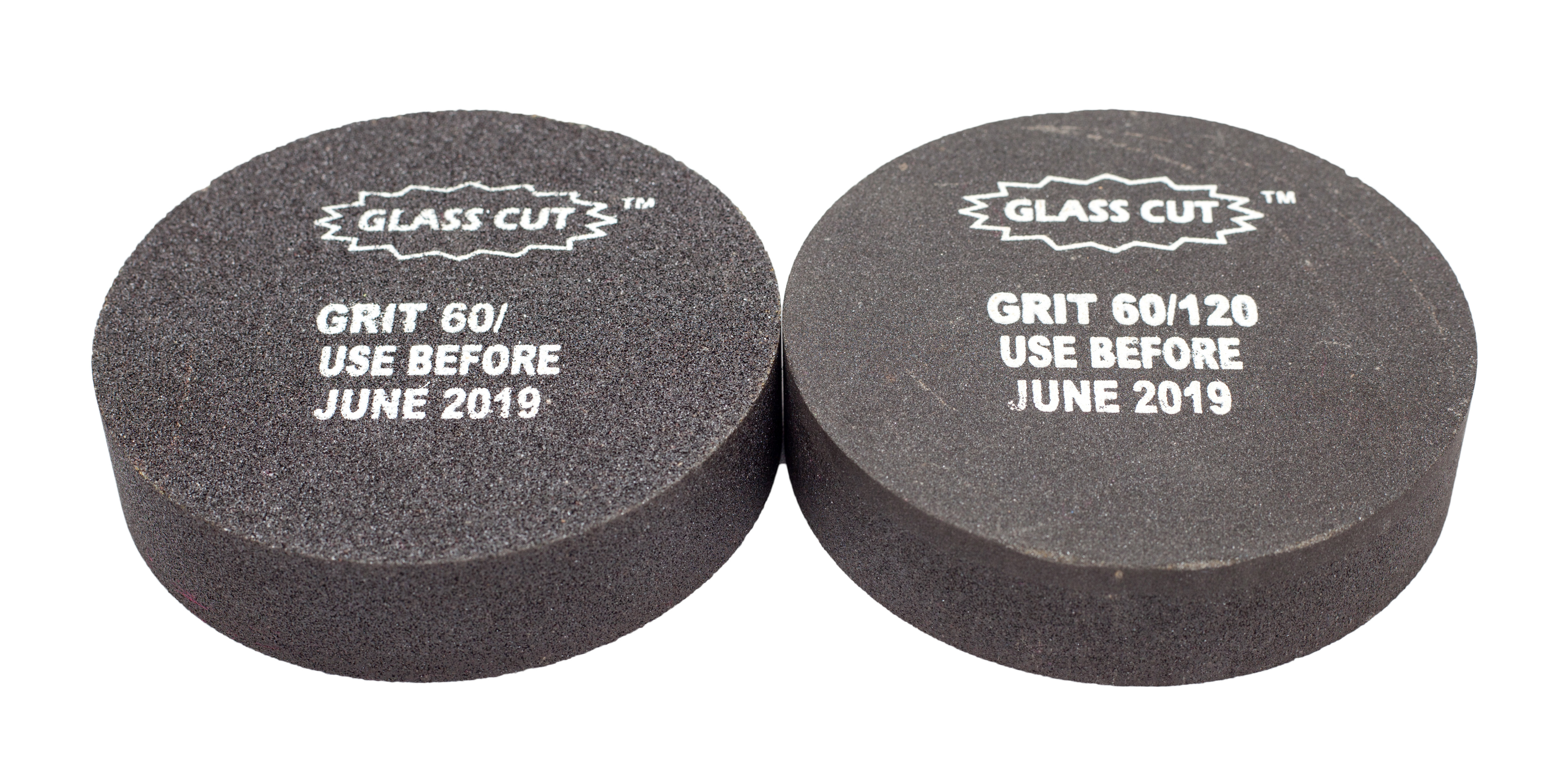 Hand Stone Abrasive - 100 Mm Round, Brown Silicon Carbide Grains With Grit Options 60 Or 120 | Ideal For Small Glass Shops And Industries