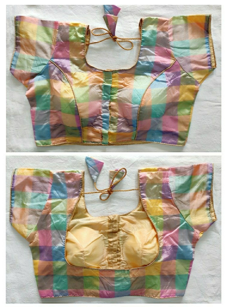 Pepar Silk Blouse - Kanchipuram Design, 38+margin Available Farant Side Huk | Casual Dress, Breathable & Washable, Customized Size