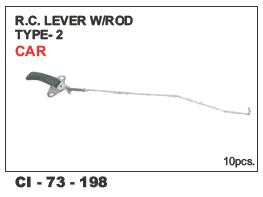 Rc Lever W/Rod Type-2 Car - 4 Wheeler Vehicle | Warranty Included, Durable Design