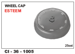 Wheel Cap Esteem - Durable Polymer Material | 4-Wheeler Compatibility, Warranty Included