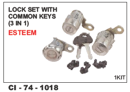 Lock Set With Common Keys  Esteem Vehicle Type: 4 Wheeler