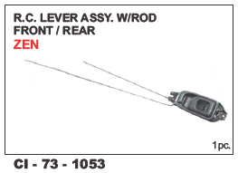 Rc Lever Assy w/Rod Front/Rear Zen L/R - 4 Wheeler Compatibility | Warranty Included, Precision Engineering for Smooth Operation