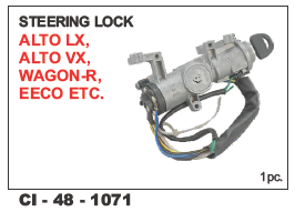 Steering Lock Altolx, Altovx,Wagon-R, Eeco Vehicle Type: 4 Wheeler