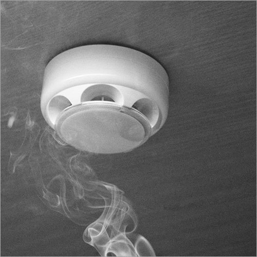 White Ceiling Smoke Detector