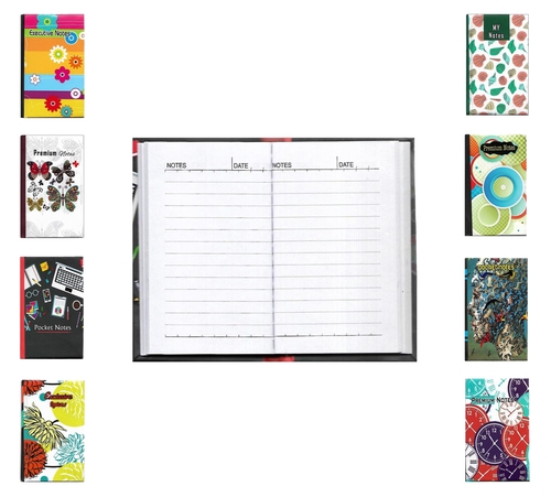 Pocket Size Notebook - Laminated Cover, 2.80 x 4.5 inches | Pocket Friendly, Ideal for School or Work, Available in 64, 128, 192 Pages