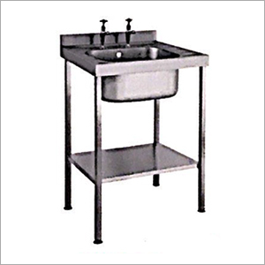 Stainless Steel Single Sink Unit - Premium Grade Metallic Material, Mirror Finish, Rust Resistant, Durable Design, Easy to Clean, 6-Month Warranty