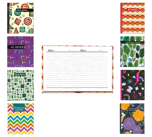 Royal Size Notebook, Hard Binding, (96Pages & 192Pages) Size: 3.60 X 5 Inches (Approx)