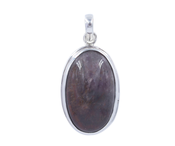 Pink Lepidolite 925 Silver Gemstone Pendant