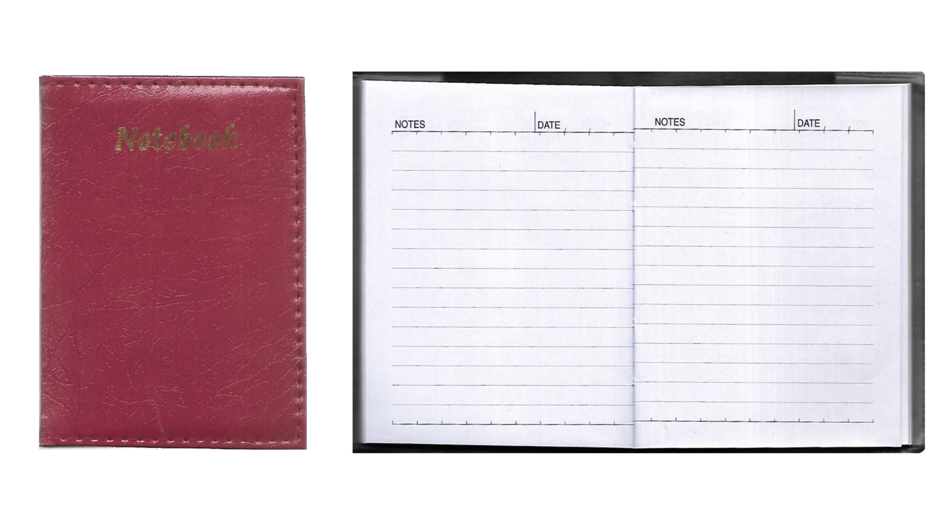 Royal Size Notebook - Rexine Cover, 3.60 X 5 Inches | Pocket-friendly, 96 & 192 Pages For Easy Note-taking