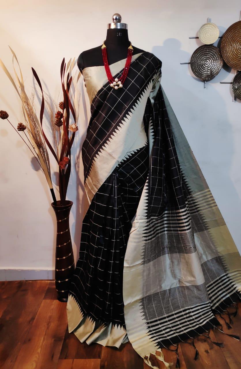 Woven Raw Silk Weaving Saree