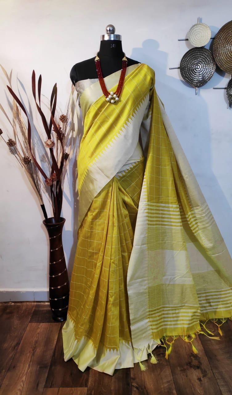 Woven Raw Silk Weaving Saree