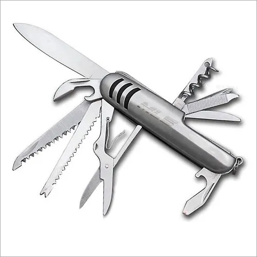 Swiss Knife - Stainless Steel, 10cm Closed | Multifunctional, Compact, Portable, Easy Folding, Outdoor Camping