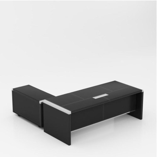 L Type Cabin Table - Prelaminated Particle Board (18mm/25mm/36mm) | Modern Design, Variety Of Colors, Designer Legs