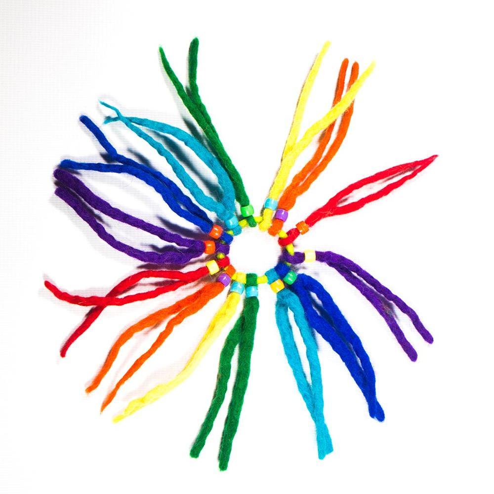 Felt Deadlock Hair Elastic Bands - Blend Fabric, Lightweight, Non-woven Texture | Plain Design For Effortless Hair Styling