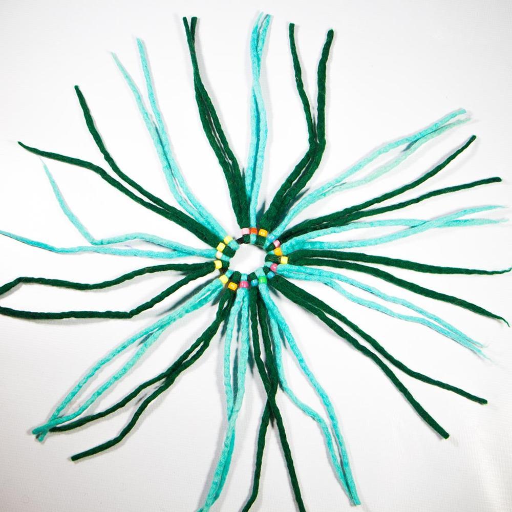 Felt Deadlock Hair Elastic Bands - Blend Fabric, Lightweight, Non-woven Texture | Plain Design For Effortless Hair Styling