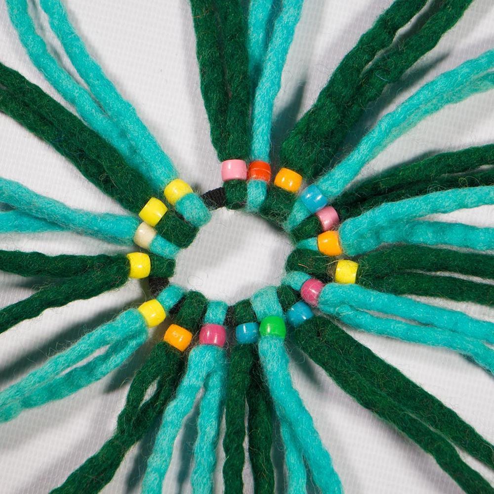 Felt Deadlock Hair Elastic Bands - Blend Fabric, Lightweight, Non-woven Texture | Plain Design For Effortless Hair Styling