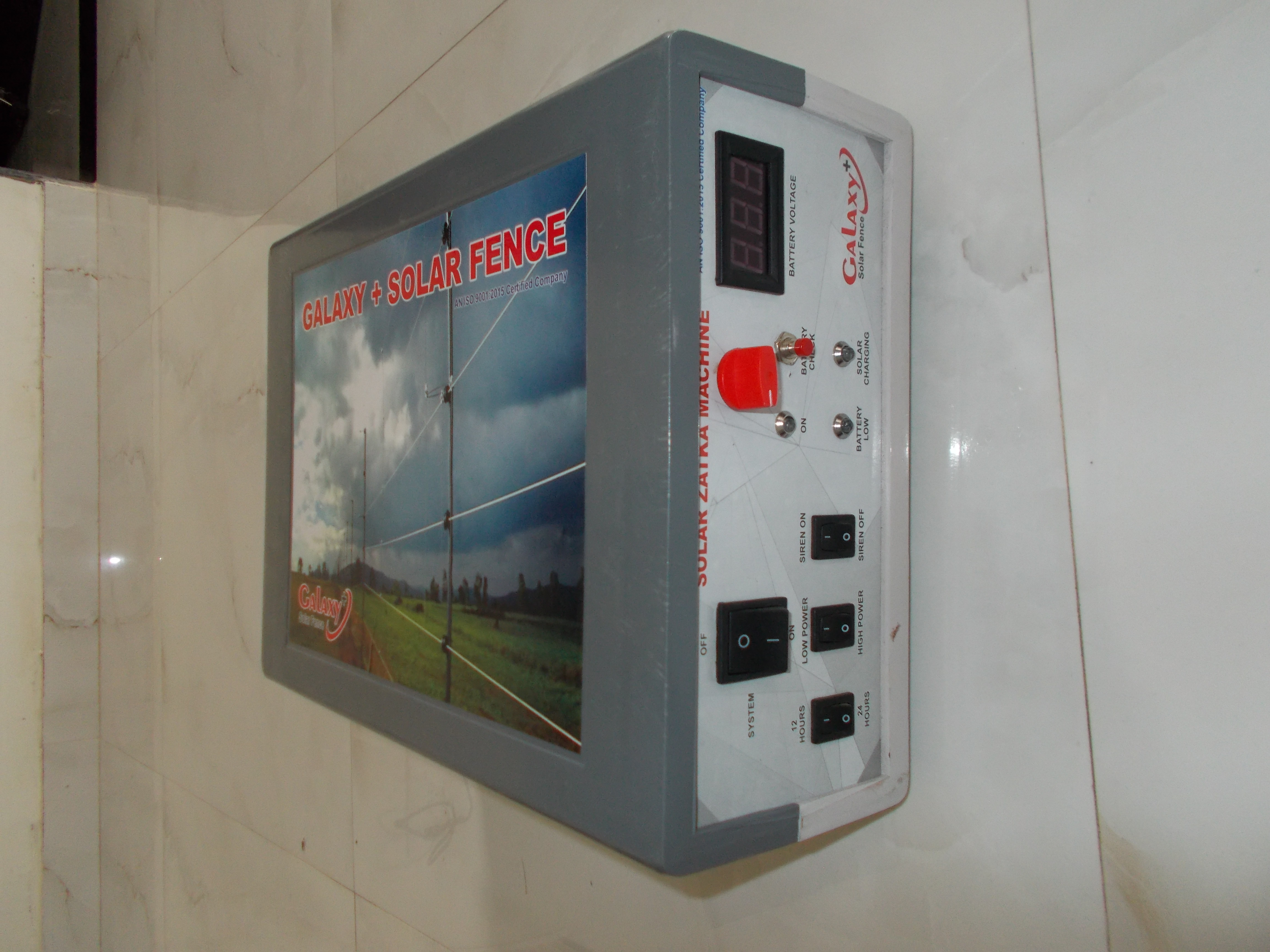 Solar Fence Energizer - 12v Electric Material | 3w Output Energy, 1.2ms Pulse Duration, Grey And Black Color, 350ma Peak Current