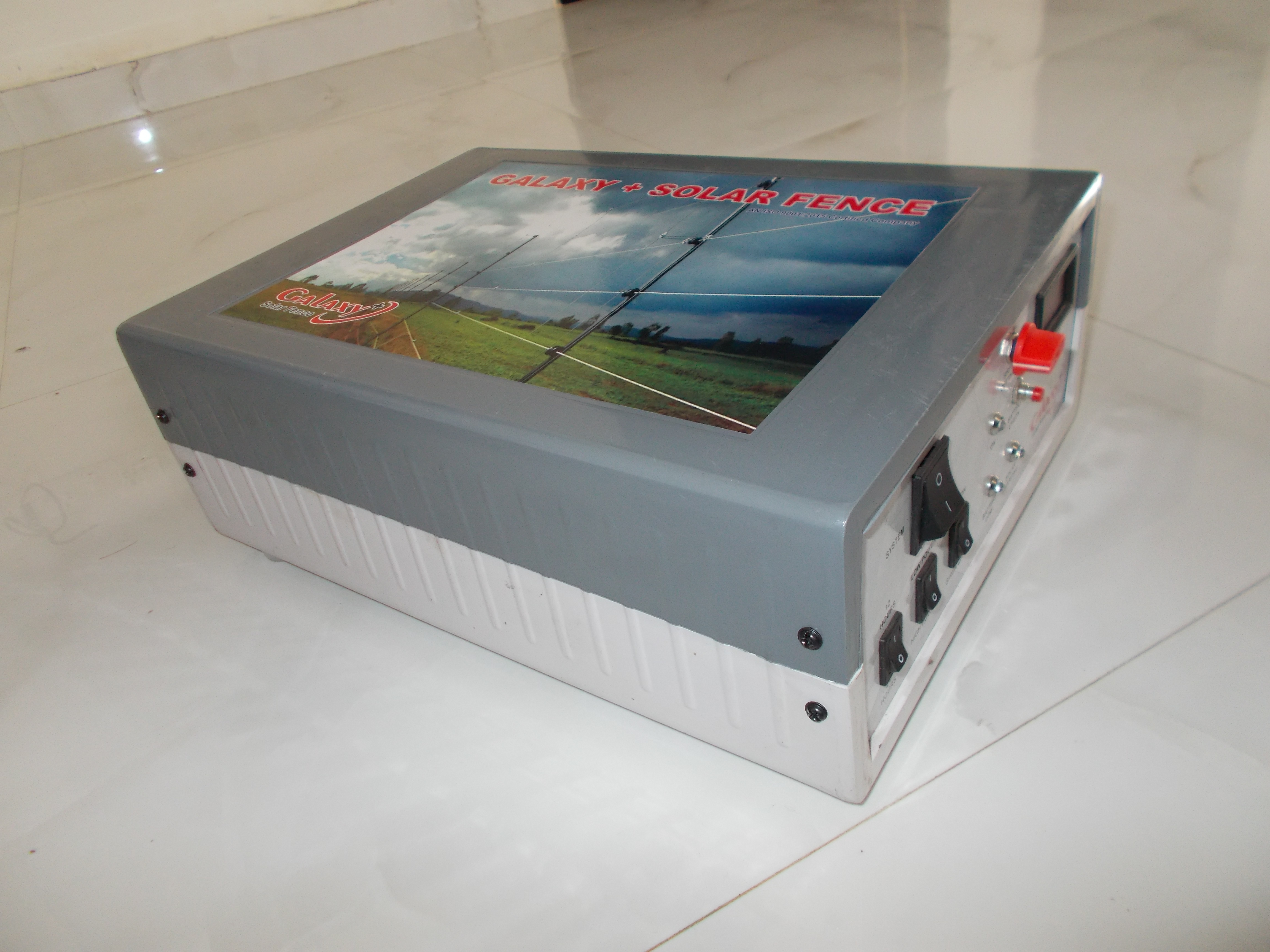 Solar Fence Energizer - 12v Electric Material | 3w Output Energy, 1.2ms Pulse Duration, Grey And Black Color, 350ma Peak Current