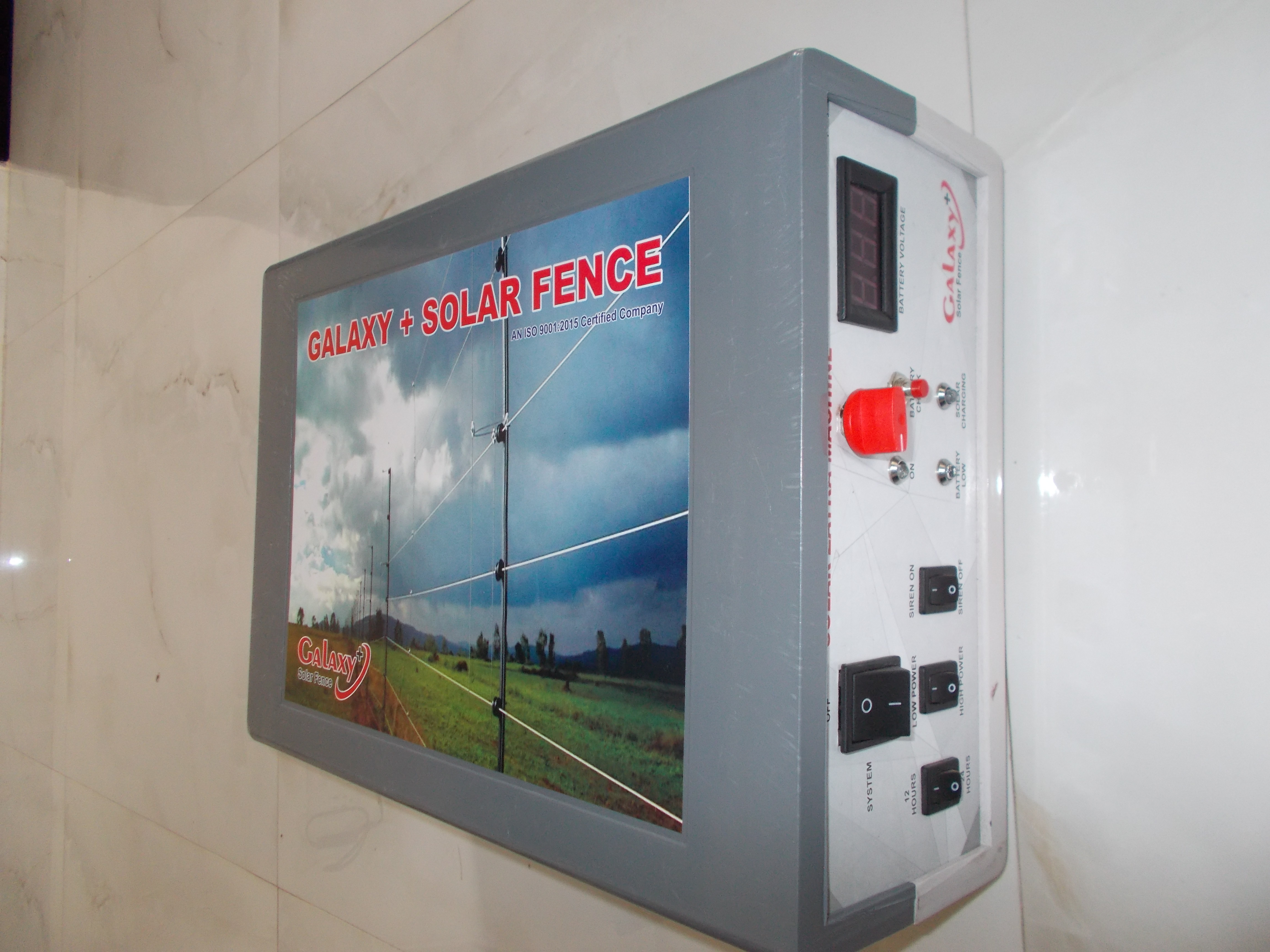 Solar Fence Energizer - 12v Electric Material | 3w Output Energy, 1.2ms Pulse Duration, Grey And Black Color, 350ma Peak Current