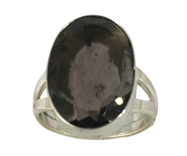 Chintamani 925 Silver Gemstone Ring Size: 8
