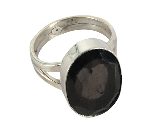 Chintamani 925 Silver Gemstone Ring Size: 8